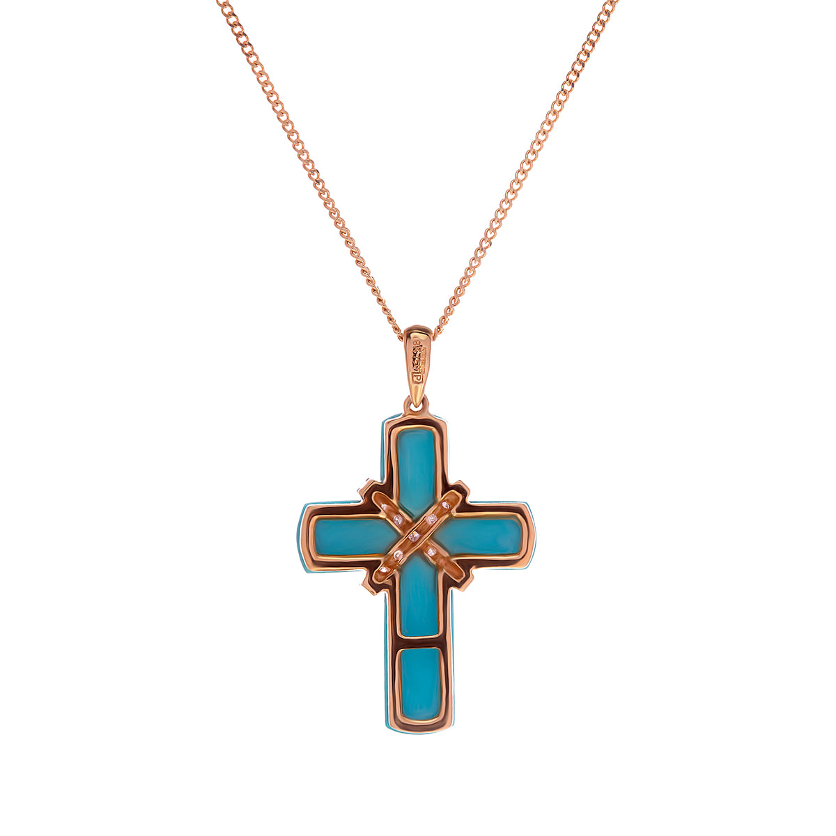 Cash Converters - Valued $1950 18CT Yellow Gold Cross Pendant Necklace